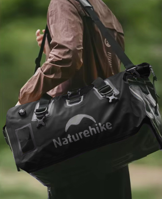 Гермосумка Naturehike 90 л ПВХ (черная)