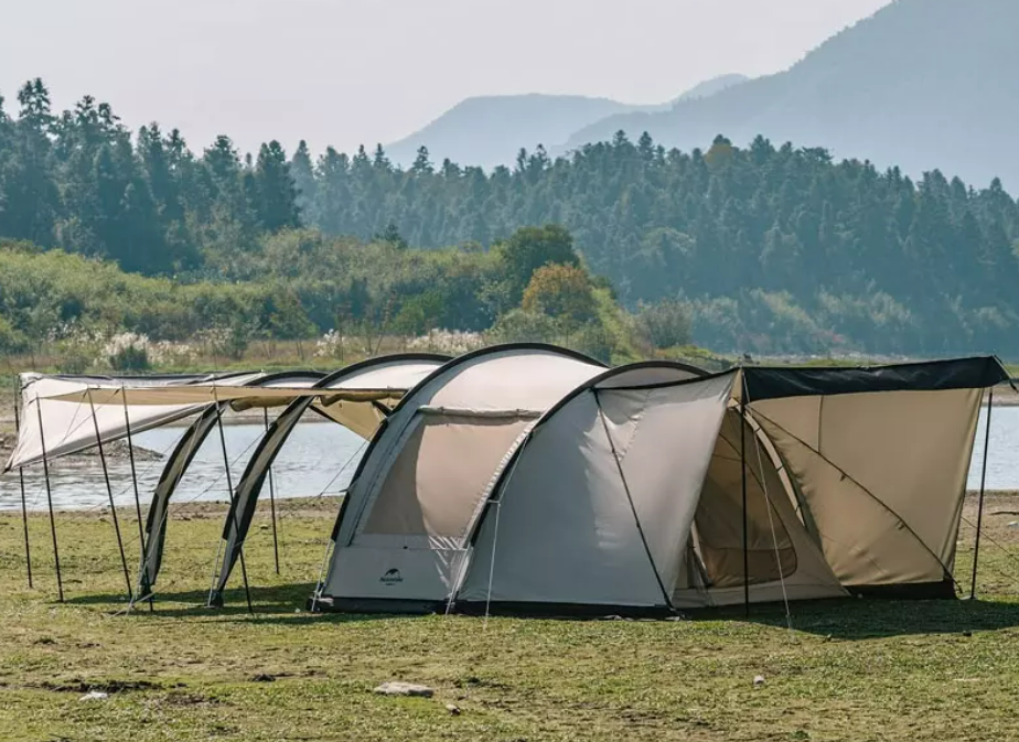 Палатка Naturehike Cloud Vessel Tunnel UPF 50+ 5-6 местная L, песочный