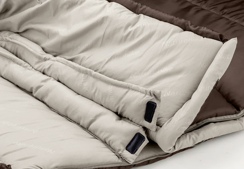 Мешок спальный Naturehike U350S, (190+30)х75 см, (ТК: -3C), (левый), коричневый