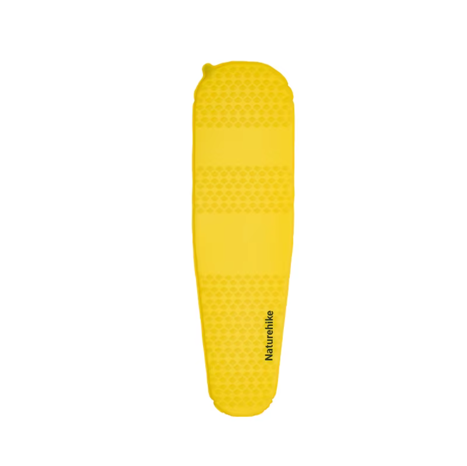 Коврик надувной Naturehike 183х53х3,5 см, овальный, желтый