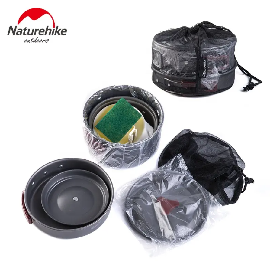 Набор посуды Naturehike туристический 3 в 1 (3 миски+половник)